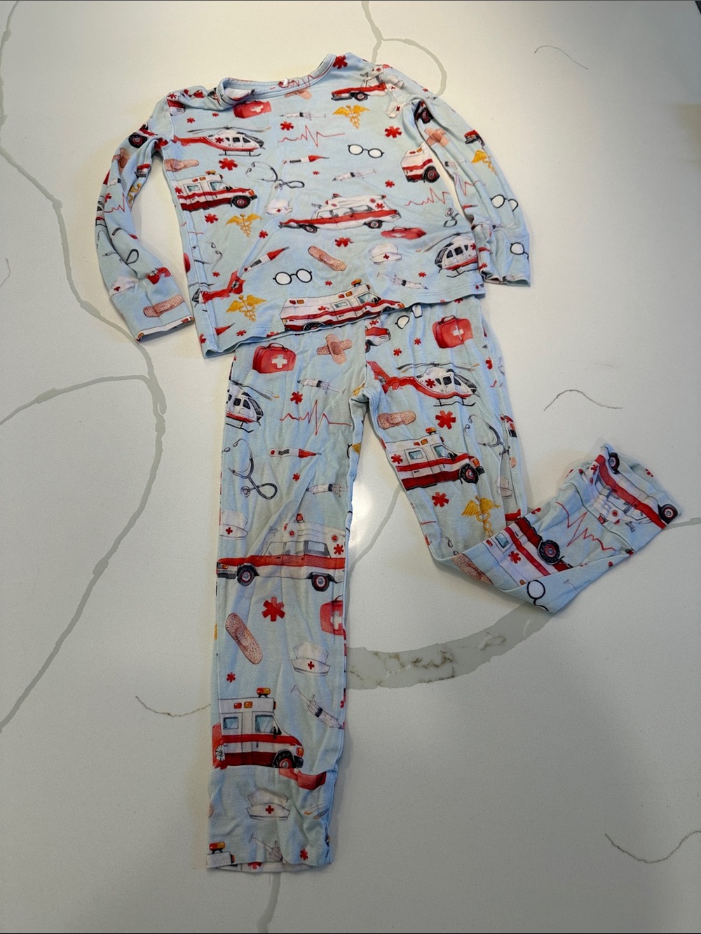 Posh peanut emergency responders pajamas size 5 / 6 🚒🚁🩹💉⛑️